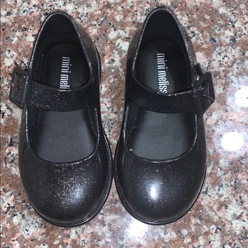 Mini Melissa Black Mary Janes